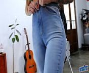 Huge Ass Busty Babe Wearing Very Tight Jeans! from very big ass des