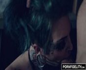 PORNFIDELITY - Sydnee Vicious Hardcore Punk Fucking Creampie from tattoo doll