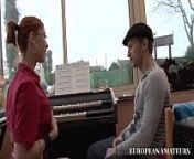 The music teacher as well as teaching how to play the piano to the young girl student also teaches her to take it in the ass from school dress girl sex hd