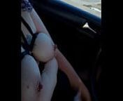 MILF Naughty Nyara Masturbating in a car from webslut