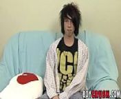 Emo twink pulling his sweet cock during sex interview from gay six boy