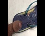Flip flop slippers seduction with uncut cock from heven