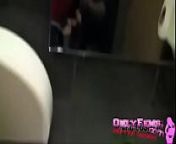 Couples fuck at McDonald's from sex at public bathroom