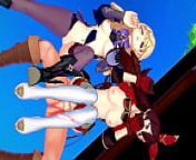 Genshin Impact - Two Archer Girls [3D Hentai, 4K, 60FPS, Uncensored] from koikatsu genshin