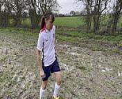 Muddy Football Practise then threw off my shorts and knickers (WAM) from sex water sex in fields rap