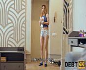 DEBT4k. Nymph forgets about her sex toys thanks to debt collectors dick from sata sex de