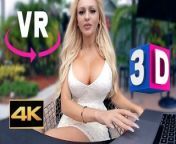 VR 3D 4K ASMR - BIG FAKE TITS BLONDE SEXY INSTAGRAM MODEL FOR OCULUS QUEST from mishti chakraborty xxx naked porn photoam pinto pussy pic