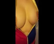 Cosplay boob flex fetish. from breast implant