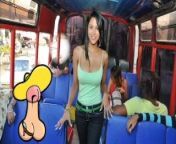 CULIONEROS - Young Colombian Babe Boards A Bus & Gets Fucked from desi girl meenu raj prjapati tango primium nude