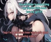 White Haired Mistress Tortures You! from hentai anime joi