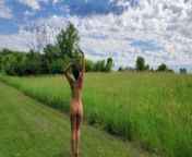 Amateur public nude flashing along road from dnes