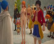 One Piece Odyssey Nude Mod Installed Game Play [part 21] Porn game play [18+] Sex game from xxx hentai dungeon meat nude fucking