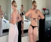 BIKINI TRY ON HAUL BEFORE SCHOOL - YES...MY ASS IS REAL ! from twitter @tamilsex pic