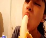 Saturn Squirt trucker talks to you very dirty and vulgar while she sucks you and eats the banana 👅 from voltran kind of hot banana