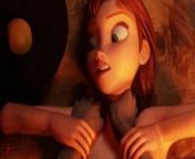 The Queen's Secret - Anna Frozen Blowjob and Anal 3D Animation from kansaix ajian