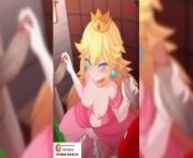 Princess Peach Do Amazing Double Jerking Off And Getting Many Cum On Face | Best Mario Hentai 4k 60f from 60f
