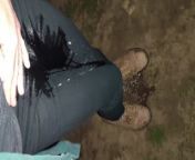 Wetting My Skinny Jeans In Public At Night from cleo fully clothed wetlook