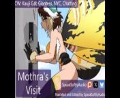 Mothra Giantess Finds A Cute Little Human In New York City F A from saiju
