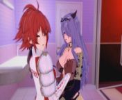 Fire Emblem Fates Hentai 3D (Lesbian) - Camilla x Hinoka from 焰灵姬 hentai