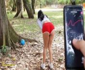 Soccer practice on open field + lush control my pussy... see what happens from sexysat tv martina