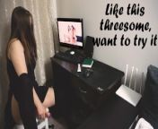 This girl dreams of threesome like in porn movie - powerfull orgasm from xxxtada xec viddos
