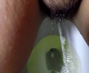 Asian wife has to Pee Her White Husband is Thirsty from drinking husband