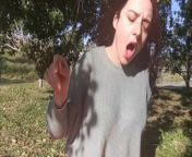 Trying out my new lovense in a public park - public orgasm from bambi cummins
