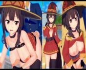 [Hentai Game Koikatsu! ]Have sex with Big tits KonoSuba Megumin.3DCG Erotic Anime Video. from konosuba megumin