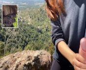 Holyday trekking - Amateur Spanish couple caught flashing strangers fucking in the nature from sisterost holyday