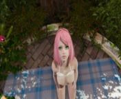 Sakura Haruno POV Blowjob Anime Porn Naruto [3d Hentai] from kizashi haruno and sakura naked