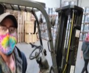 TGIF riding His cock while He's on the forklift from tnif