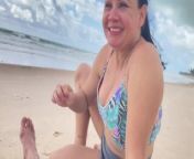 # adult vacation 2021- second day on the beach- Good morning sex with cum in your mouth on the beach from your lazy day with destenie