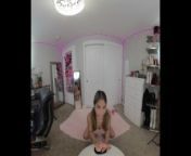 VR 3D 180 Sexy PETITE ASIAN in Pigtails STRIPTEASE and Sucks - 5.7K from dance suga bz index of uploadmo video call sexy naked