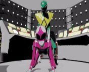Green and Pink ranger Doggystyle Anal from power ranger ninja stom xxx