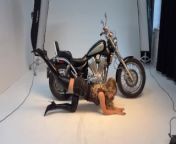 hot photoshoot on a motorcycle from puja naked boobs photo style videsi
