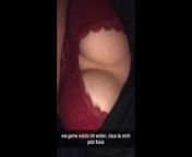 Shy German student wants to fuck Best Friend on Snapchat from black and red bra dressing
