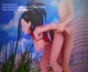 Momo Yaoyorozu Creati under the bridge My Hero Academia 3D HENTAI Animation Shortver from imgdew nude 003 imagw university boobs girl