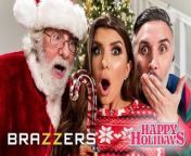 Brazzers - Charming Romi Rain Gets So Wet When Santa Watches Her Riding Her Husband's Cock from amazing christmas santa