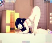 Hinata Hyuga gives you a titjob and fucks you in the male bathroom from naruto 3d