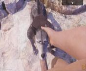 Rasha Furry Wolf Girl Fucks Big Guy from wolf 3d