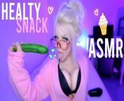 Stepsister + Yogurt + Cucumber | ASMR Amy B | Twitch Streamer | YouTuber from amy henshall henshallamy onlyfans nudes leaks 1