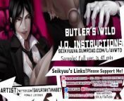 Butler's WILD Masturbation Instructions ...Art:twitter @sayuriwatanabe7 from joi daddy