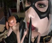 Giantess Black Cat Steals MJ and Makes Her Cum with her Giant Tongue from tiamle