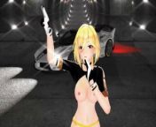 DURANDAL HONKAI IMPACT HENTAI MMD UNDRESS DANCE SPIT IT OUT BLONDE GIRL BLACK EYES COLOR EDIT SMIXIX from durandal honkai