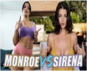 BANGBROS - Battle Of The Venezuelan GOATs: La Sirena 69 VS Rose Monroe from 12 school
