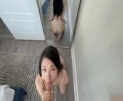 Tiny Asian sucks cock and gets fucked from dang ivy loves