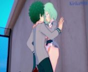Toru Hagakure and Izuku Midoriya have intense sex on the rooftop. - My Hero Academia Hentai from toru hagakure 3d