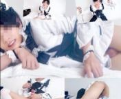 [Male cat-eared maid] If you hold back with an electric massager, it will become strange lol from madu gand photo xxx
