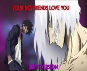 Shigaraki x Dabi x Listener - Your Boyfriends Cum in You (Threesome from punjaban bhabhi