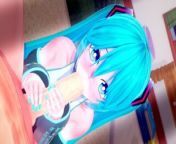 HATSUNE MIKU GIVES THE BEST BLOWJOBS 😍 PROJECT SEKAI HENTAI from mbhu